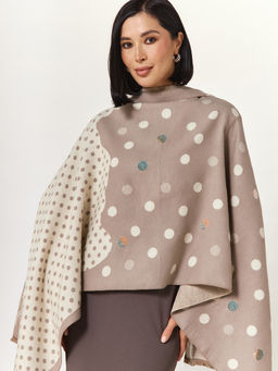 в составе ШЕРСТЬ и КАШЕМИР Большой, мягкий, теплый двусторонний палантин - Tantino фото 3