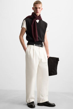 BALLOON-FIT PLEATED TROUSERS - Zara фото 7