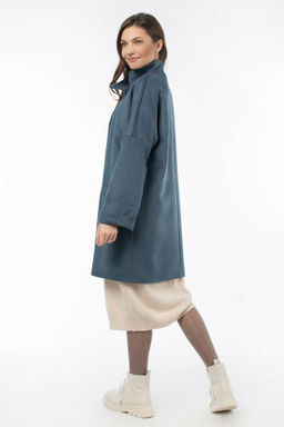 Пальто шерсть 80% женское демисезонное - El podio фото 5