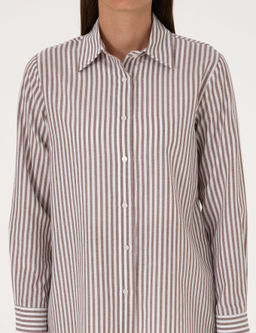 Kahverengi Comfort Fit Uzun Kollu G_mlek - Pierre cardin фото 6