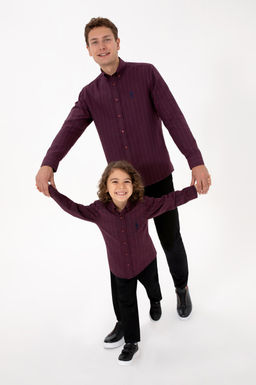 Erkek _ocuk Bordo Uzun Kollu G_mlek