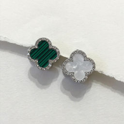 19-502530370-2 Серьги двусторонние