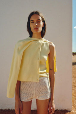 PLAIN KNIT CARDIGAN