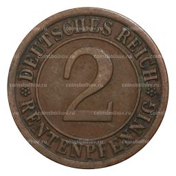 2 рентенпфеннига 1923 года А Германия