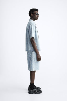 JACQUARD DENIM SHIRT - Zara фото 5