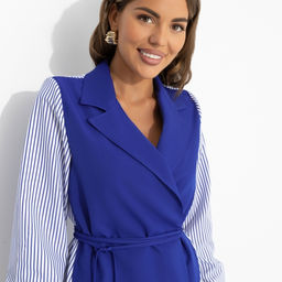 Рубашка с подплечниками, Собрание идей (blue) - Charutti фото 3