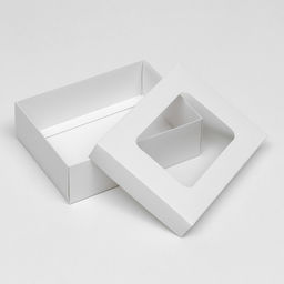 Цена за 5 шт. Коробка подарочная складная, упаковка, крышка - дно, с окном, белая, 16.5?12.5?5.2 см - UPAK LAND фото 4