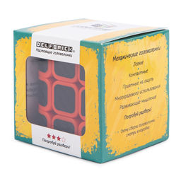 DELFBRICK DLK- 05 Головоломка механическая 1 шт 2-й сорт Куб три цвета 1 элемент