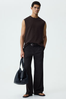 Camiseta sin mangas en punto Relaxed Fit - H&m фото 8