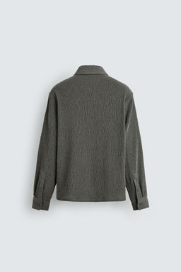 CAMISA RELAXED FIT TEXTURA IRREGULAR / Verde gris - Zara фото 8