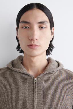 SUDADERA DE PUNTO DE MERINO Y YAK CON CREMALLERA - H&m фото 3