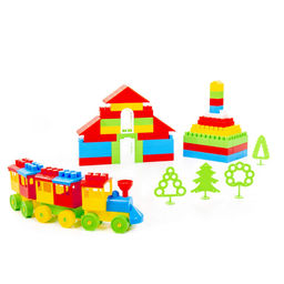 Конструктор Строитель (Макси, 253 элемента) (в мешке) - Полесье фото 5