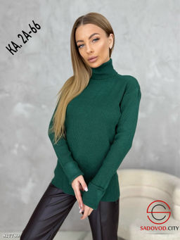 Водолазка однотонная, лапша