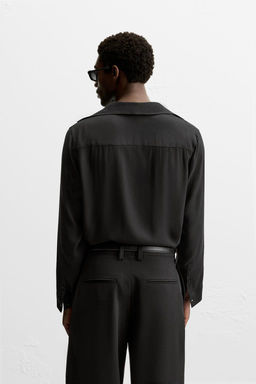 SATIN SHIRT WITH BOW - Zara фото 3