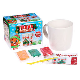 Декор кружки полимерной глиной Новый год! Ёлочка