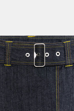 FALDA PANTAL?N Z1975 CRUZADA CINTUR?N / Azul - Zara фото 8