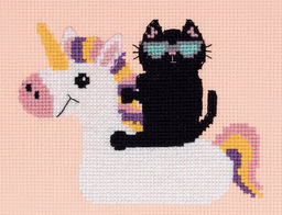 Klart набор для вышивания 12-053 Кот на отдыхе 15 х 12.5 см
