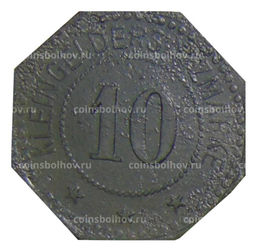 Монета 10 пфеннигов 1917 года Германия  Нотгельд Нойстад