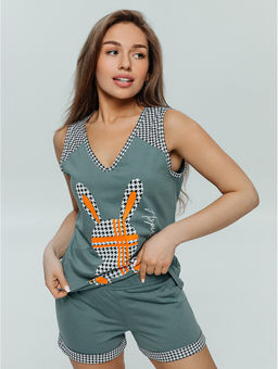 Стеша пижама женская (черный) - Lovetex фото 9