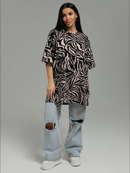 Шарм футболка женская (зебра)