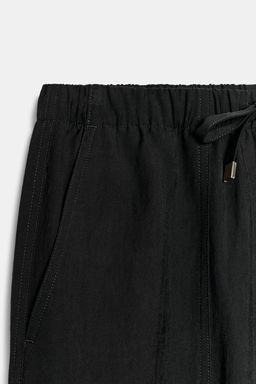 PANTAL?N CINTURA EL?STICA / Negro - Zara фото 9