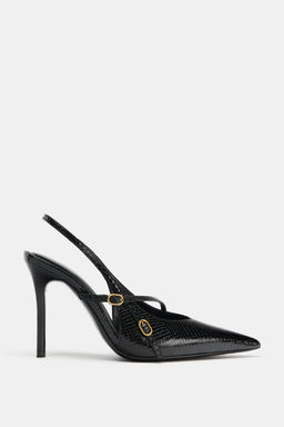 HIGH-HEEL SHOES WITH STRAPS AND BUCKLES - Zara фото 6