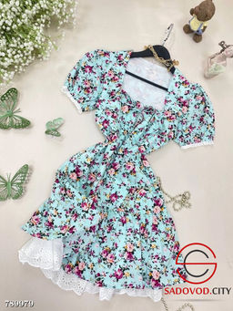 Женское платье в цветочек - Bruno фото 3