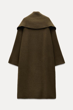 WIDE LAPEL 100% WOOL COAT - Zara фото 4