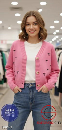 Вязанная кофта Бантики - Bruno фото 3