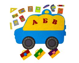 Развивающая книжка из фетра Едем в школу - Smiledecor фото 6