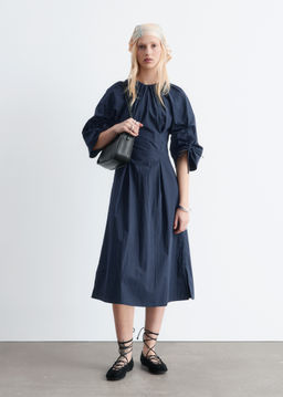 Vestido midi escultural con cordones de ajuste - H&m фото 3