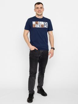 CRB wear/FSSM 60228-41 Футболка мужская,темно-синий/Ex.Cherubino  фото 2