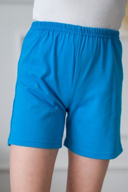 Шорты детские из кулирки светло голубой - Амадэль фото 2