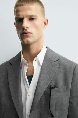 CHECK SUIT BLAZER - Zara фото 6