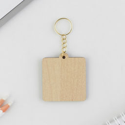 Цена за 2 шт. Брелок для ключей деревянный «Аллергия», 4.5×5 см