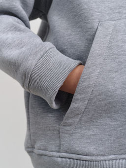 Толстовка с капюшоном для девочки "Basic" меланж