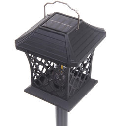 Фонарь садовый "Винтаж" 12*12*13,5 см (h=60 см) на солнечной батарее (универсальный), тёплый белый