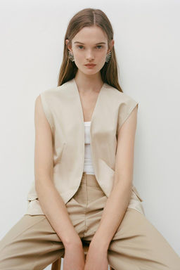 ZW COLLECTION WAISTCOAT JACKET - Zara фото 4