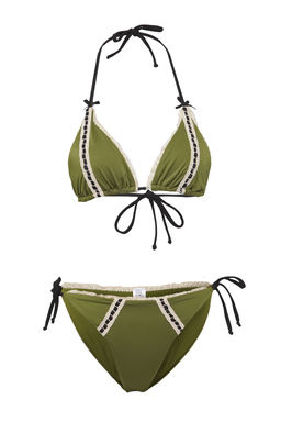 TRENDYOLMILLA Haki Ucgen Aksesuar Detayl? Regular Pretty Bikini Tak?m? TBESS25BT00041  фото 7