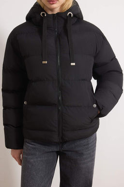 TRENDYOLMILLA Siyah Kapusonlu Su Itici Sisme Mont TWOAW21MO0022  фото 41