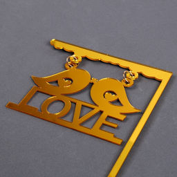 Топпер Любовь, цвет золотой - Страна карнавалия фото 2