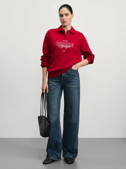 Свитшот поло с принтом / Zarina фото 3