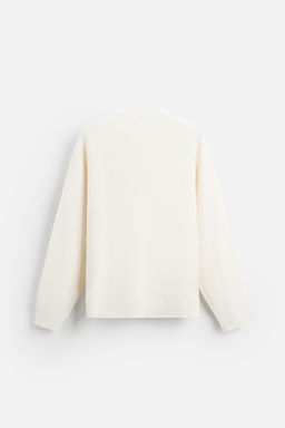 RELAXED FIT COTTON BLEND SWEATER - Zara фото 15