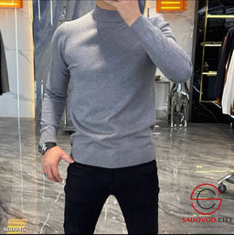 Мужская водолазка однотонная - Bruno фото 4