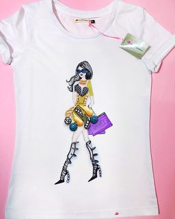 Эксклюзивная футболка Yana Pletneva упаковка плотный Zip пакет!