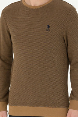 U. S. Polo Assn / Мужской свитшот светло-хаки - U.s. polo assn фото 6
