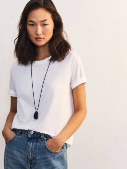 Базовая футболка из хлопка REGULAR0526-1 / Zarina