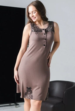 Ликвидация остатков склада!  Сорочка с кружевом из ВИСКОЗЫ  Очарование