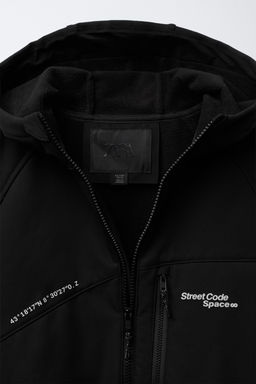 CAZADORA T?CNICA CAPUCHA WATER REPELLENT / Negro - Zara фото 6