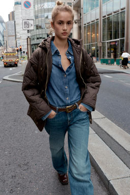 WATER REPELLENT HOODED PADDED JACKET